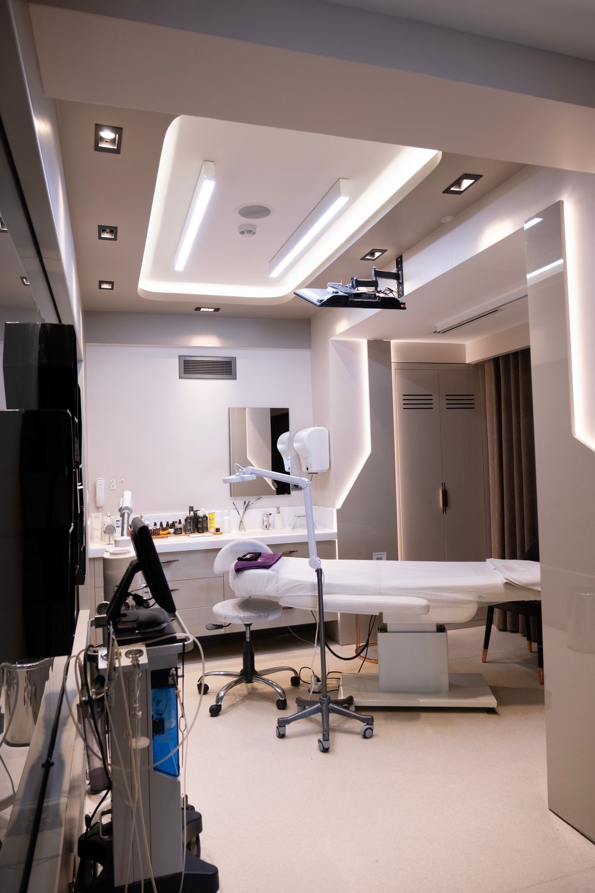 Finished treatment room interior after build-out